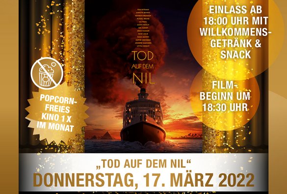 Innenstadtkinos Stuttgart: An einem Donnerstag im Monat ist CineLounge. Am 17. März wird der Film "Tod auf dem Nil" gezeigt. 
